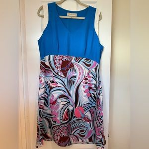 Emilio Pucci fun multi-color dress size 14